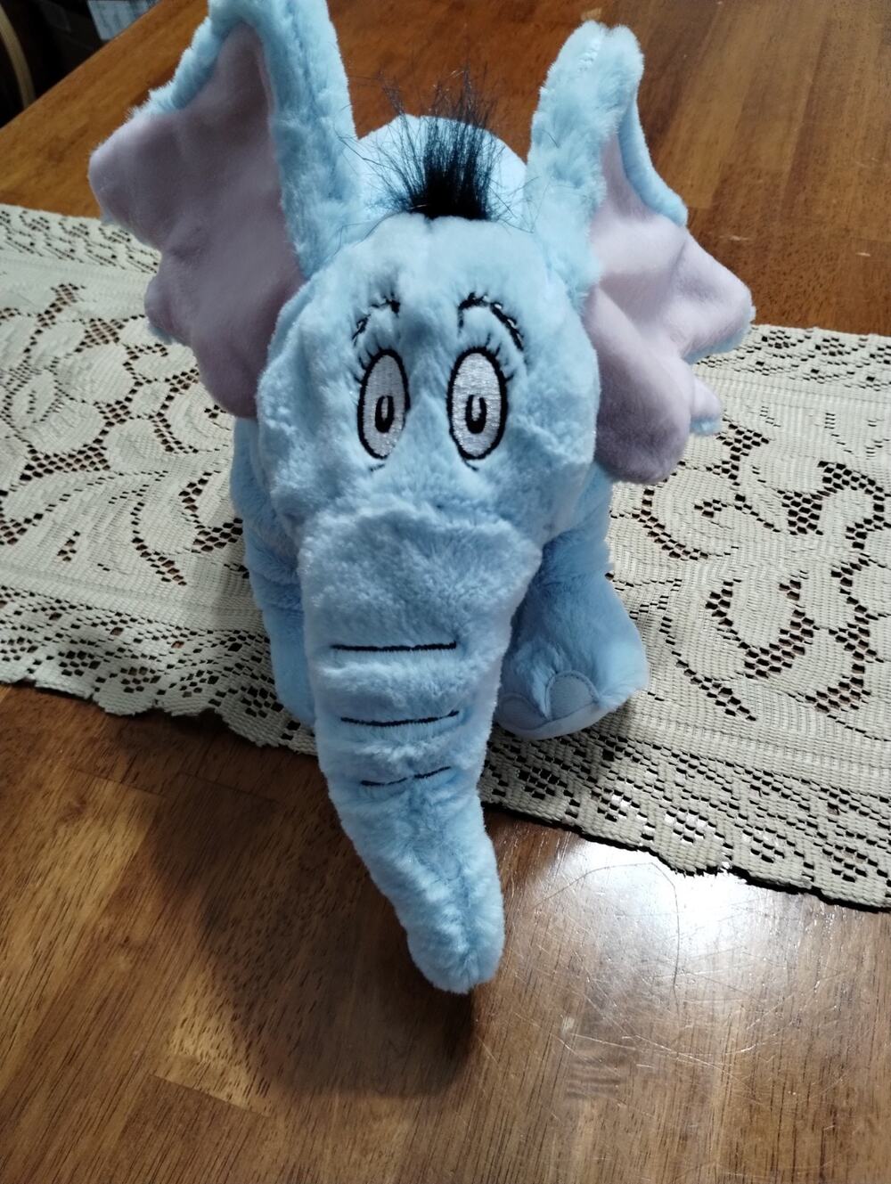 Dr Seuss Horton Hears A Who Kohls Cares Blue Elephant 11" L Plush Stuffed Animal